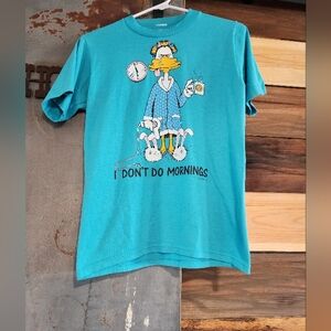 Vintage 1988 "I Dont Do Mornings" Duck Tee